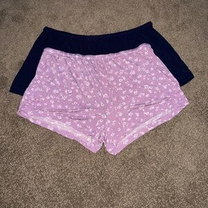 Honeydew USA Purple and Navy Pajama Shorts